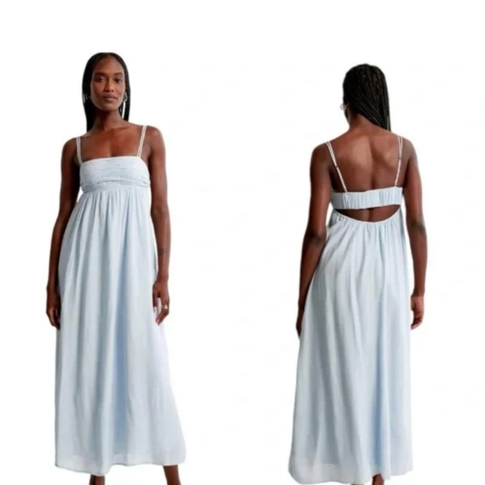 Abercrombie & Fitch Light Blue Maxi Dress